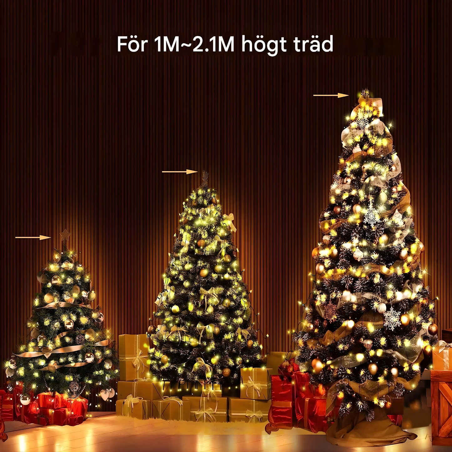 LUNA - Lumières de Noël LED avec 8 modes d'éclairage & Installation facile pour l'intérieur et l'extérieur