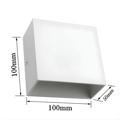 ELORA – Lampe murale moderne en aluminium avec éclairage LED bidirectionnel et design élégant.