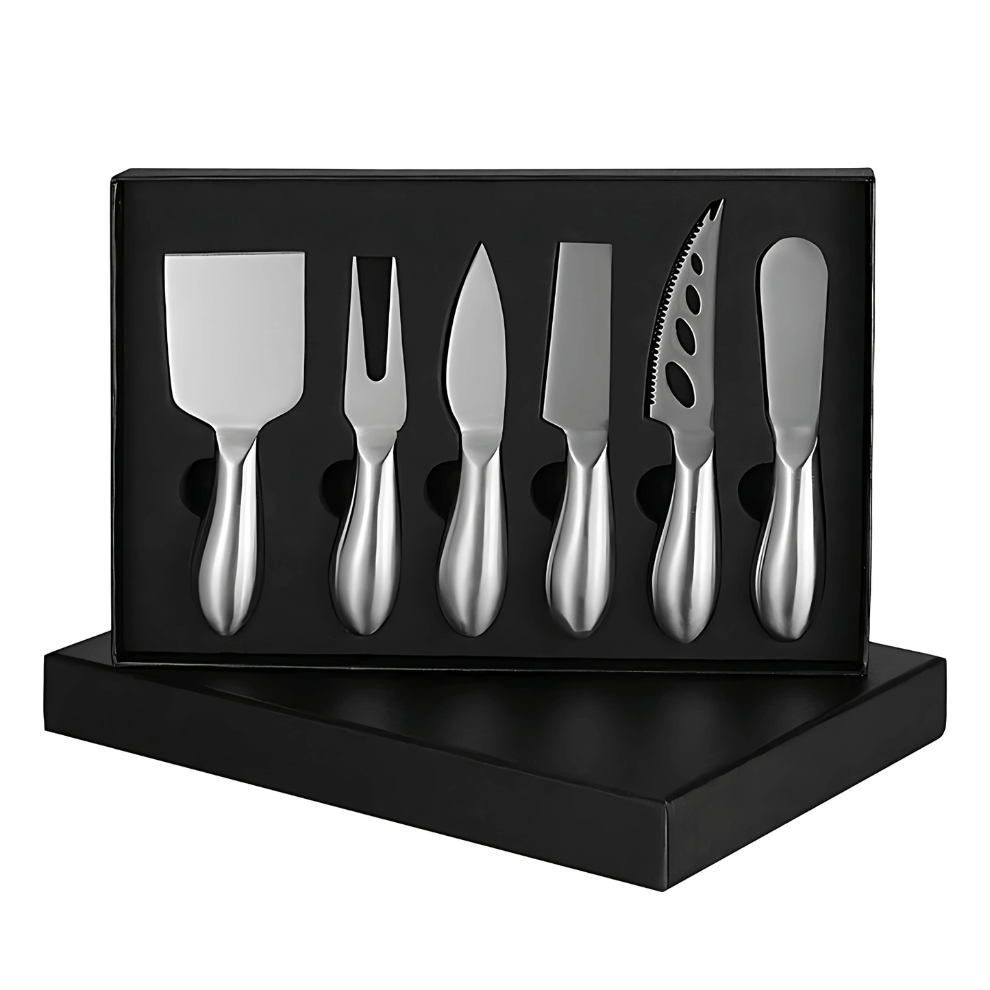 MARGO – Rostfritt Stål Ostknivsset med Spade, Gaffel & Smörkniv för Hem och Kök