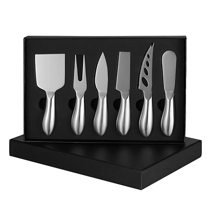 MARGO – Rostfritt Stål Ostknivsset med Spade, Gaffel & Smörkniv för Hem och Kök