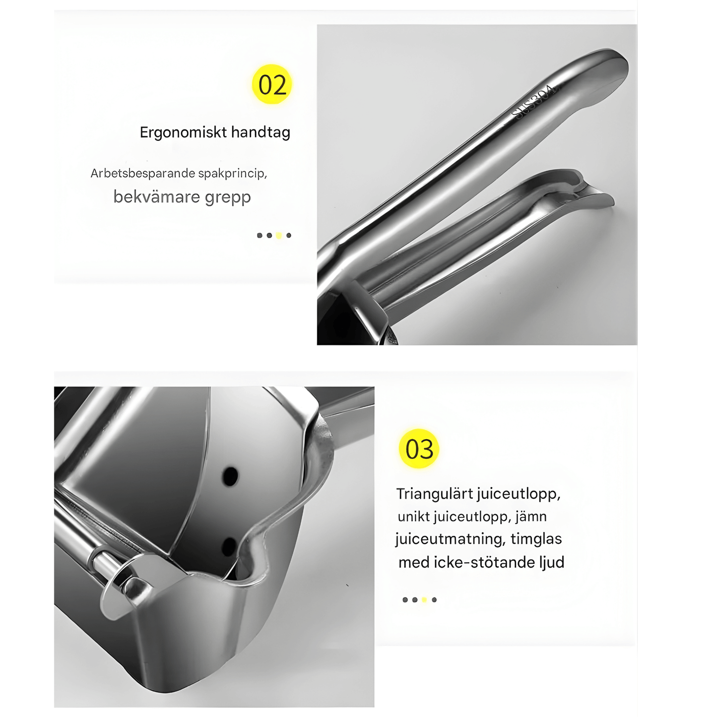 TILDA – Presse-agrumes manuel en alliage d'aluminium | Presse-agrumes manuel pour oranges, grenades et agrumes