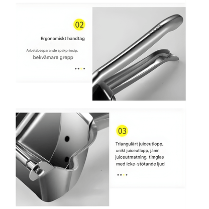 TILDA – Presse-agrumes manuel en alliage d'aluminium | Presse-agrumes manuel pour oranges, grenades et agrumes