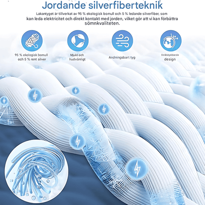 MAEVE - Biologisch katoenen aardingslaken met geleidende zilvervezels voor een betere nachtrust & Welzijn