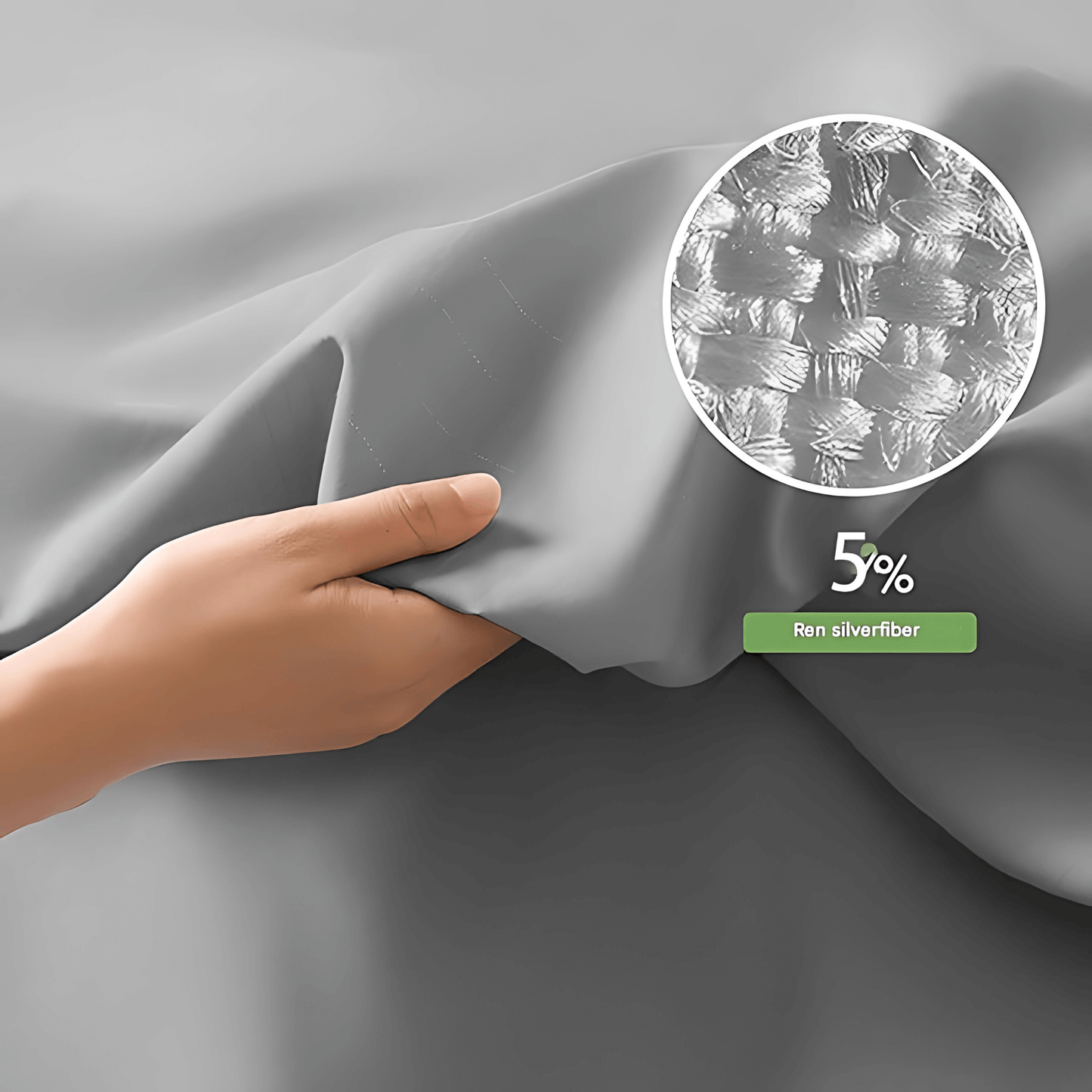 MAEVE - Biologisch katoenen aardingslaken met geleidende zilvervezels voor een betere nachtrust & Welzijn