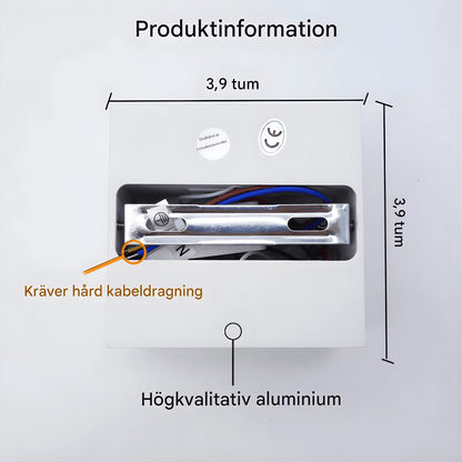 ELORA – Lampe murale moderne en aluminium avec éclairage LED bidirectionnel et design élégant.