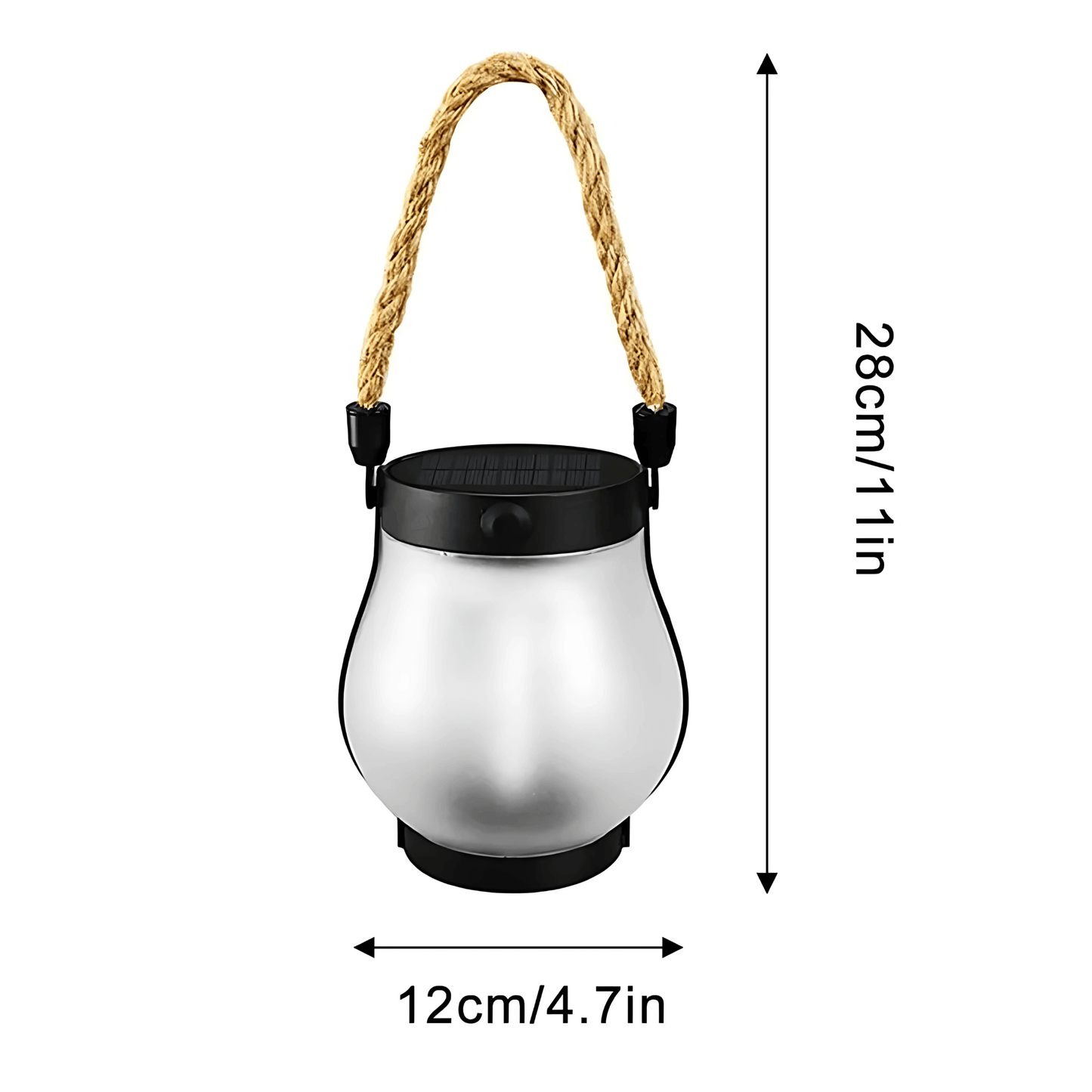 MARTHA – Solcellsflamma Lampa med USB-laddning, Hängande Trädgårdsdekoration & Värmande LED-belysning