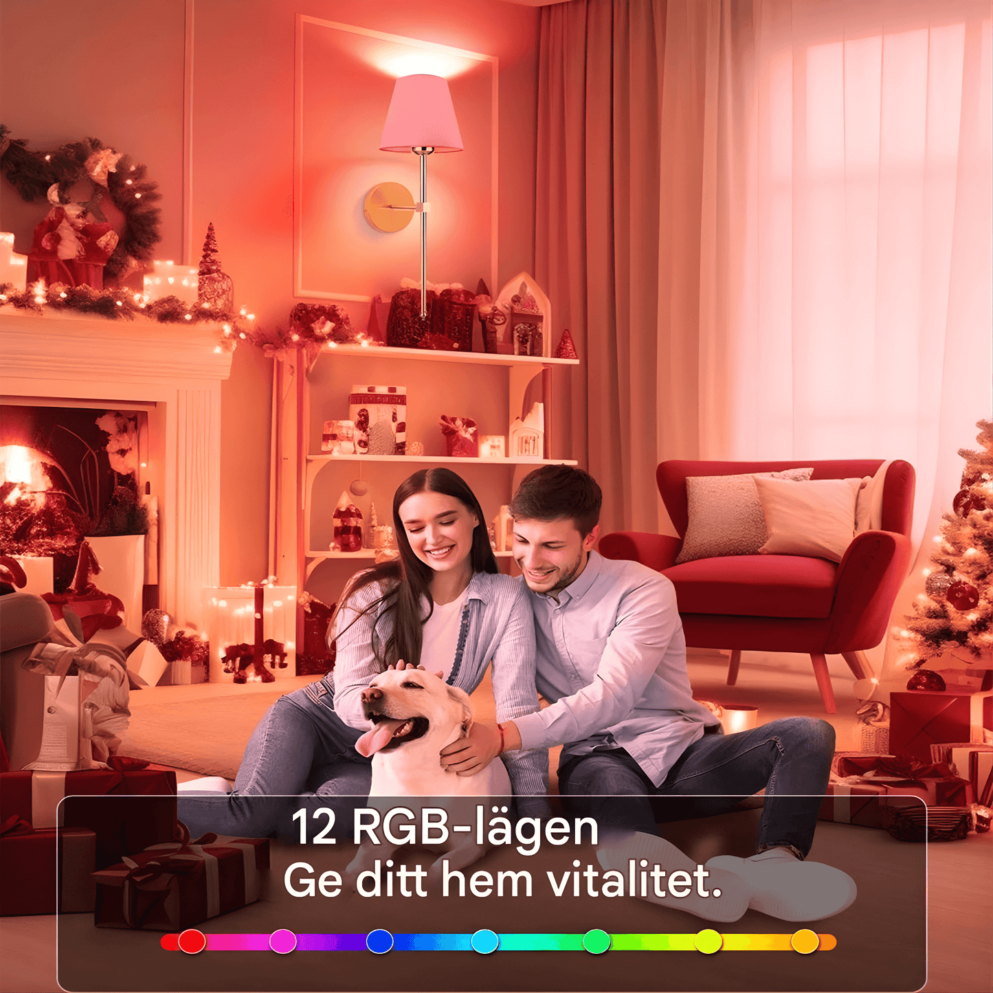 AMARA – Trådlös Vägglampa med Uppladdningsbart Batteri, Dimbart RGB-Ljus & Fjärrkontroll