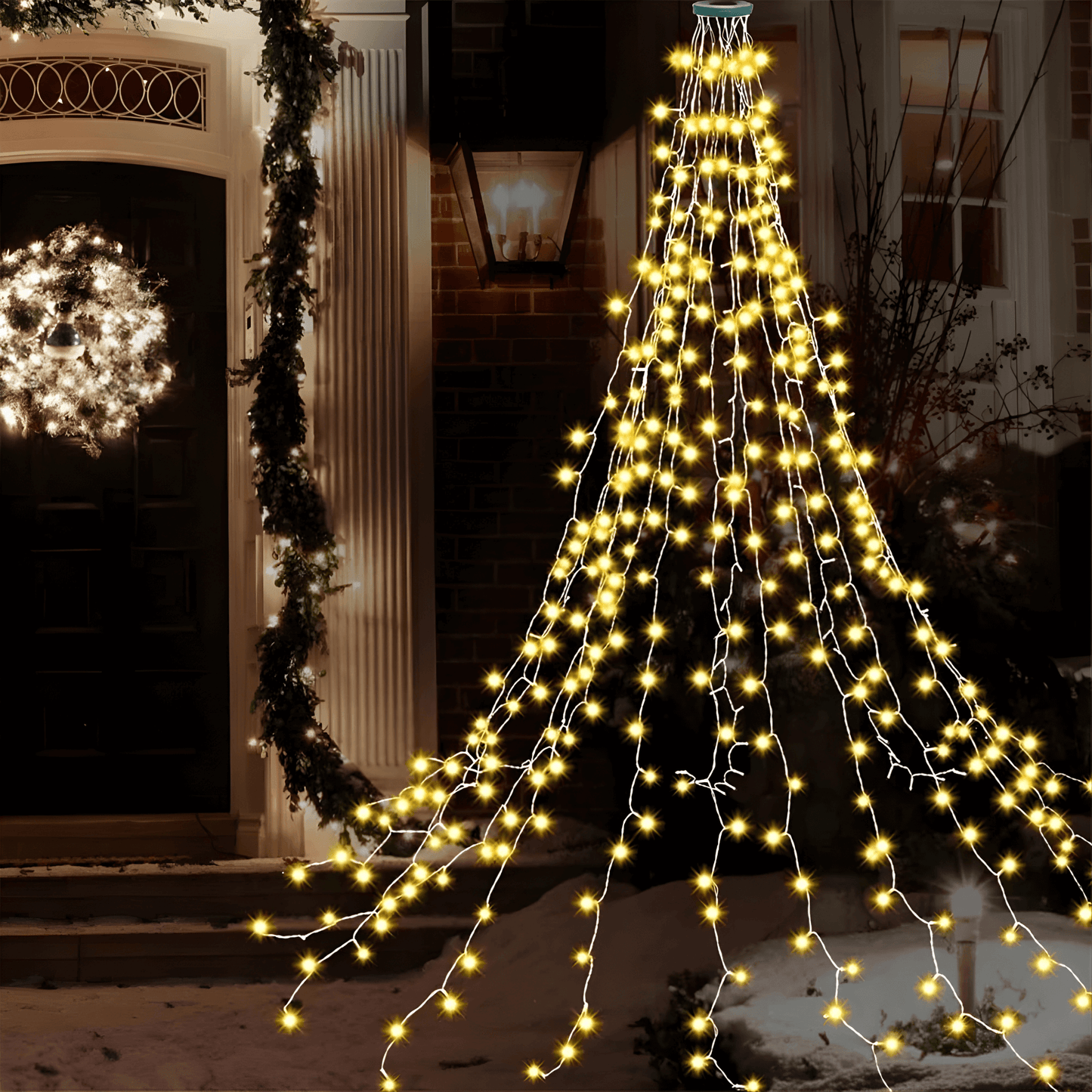 LUNA - Lumières de Noël LED avec 8 modes d'éclairage & Installation facile pour l'intérieur et l'extérieur