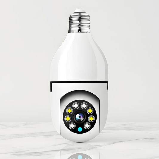 HUGO - 5G WiFi-övervakningskamera med Lampdesign och 360° Täckning