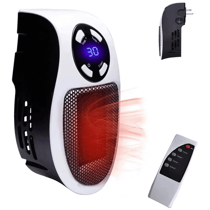 SAGA – Portabel Elektrisk Värmare med LED-display, Timer & Justerbar Temperatur