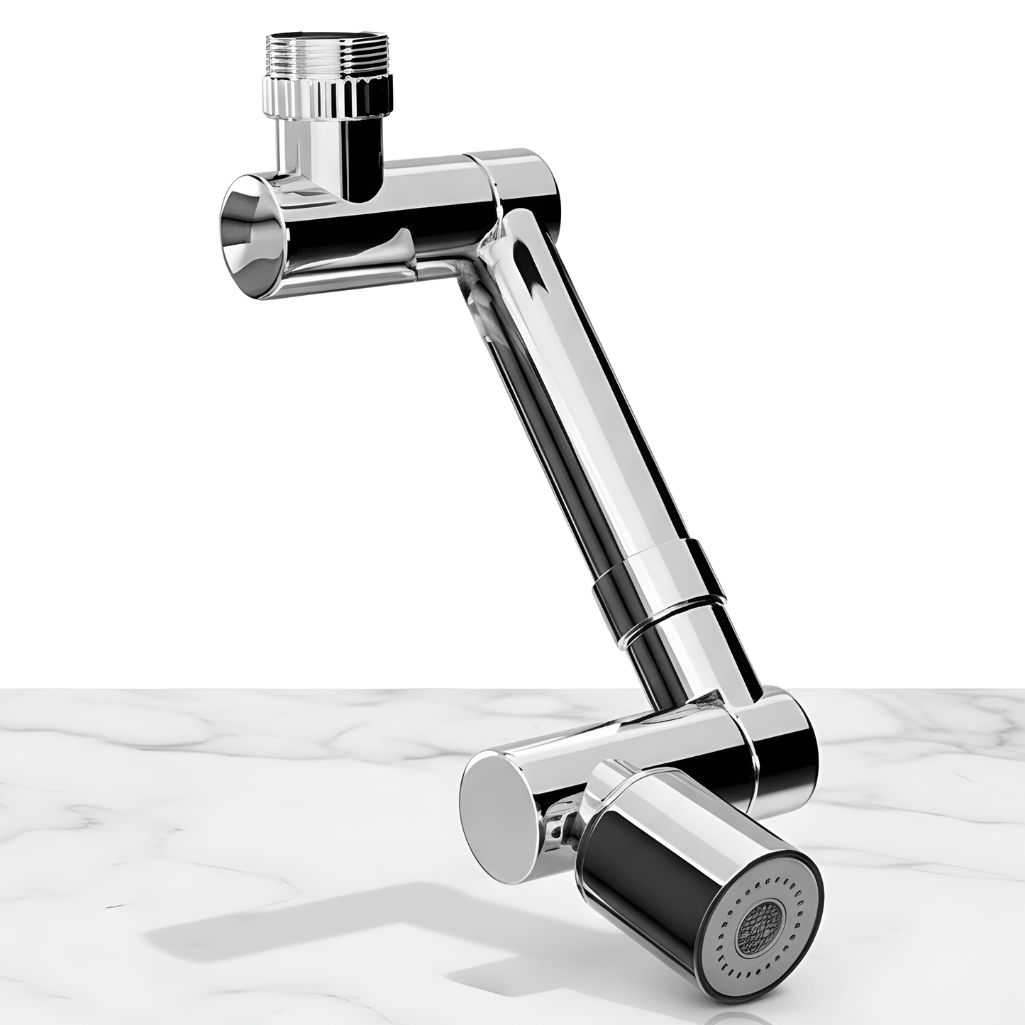 LINUS - Universell einstellbarer Wasserhahnverlängerer für den Einsatz im Badezimmer