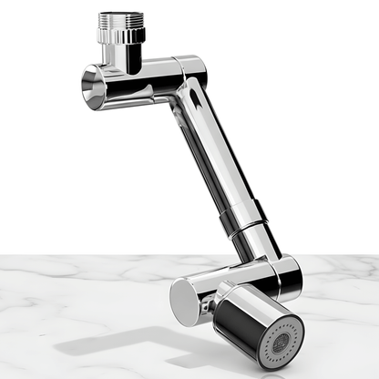 LINUS - Universell einstellbarer Wasserhahnverlängerer für den Einsatz im Badezimmer