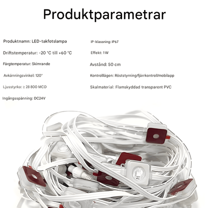 CHRISTY - Bluetooth & Wi-Fi RGBIC LED-lichtlus voor buiten, 15 m, 30 lampjes, App- en stembediening, IP67