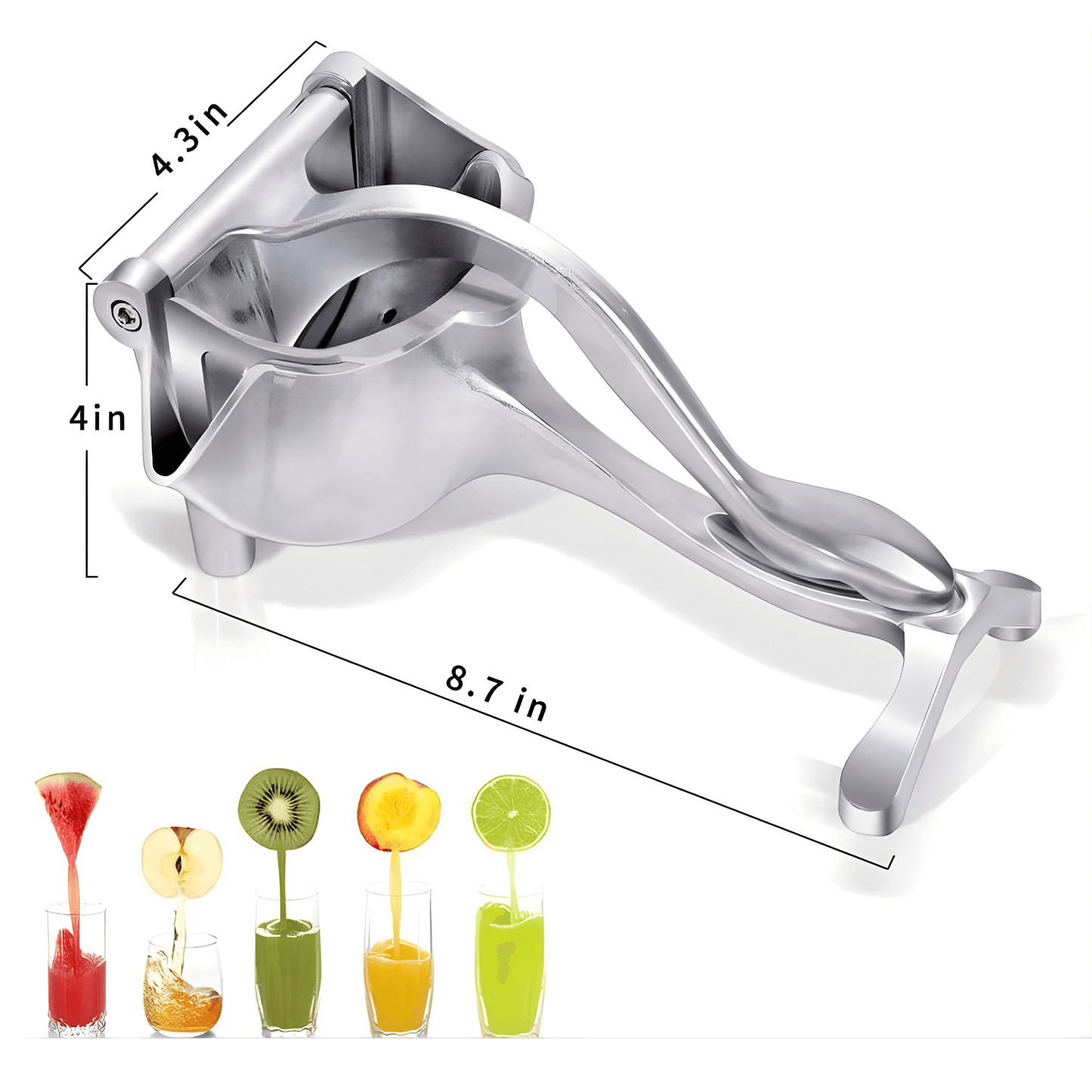 TILDA – Presse-agrumes manuel en alliage d'aluminium | Presse-agrumes manuel pour oranges, grenades et agrumes