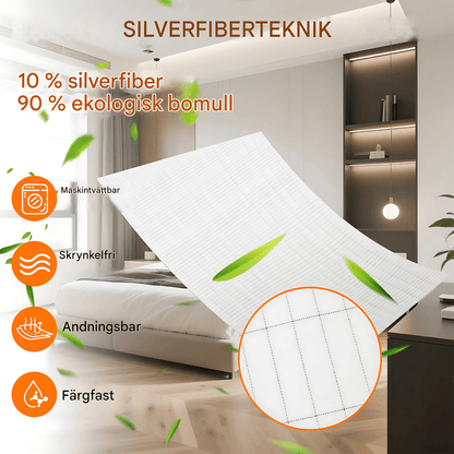 ALVAR – Jordande Lakan med Silverfiber & Organisk Bomull för Sömn och Energi
