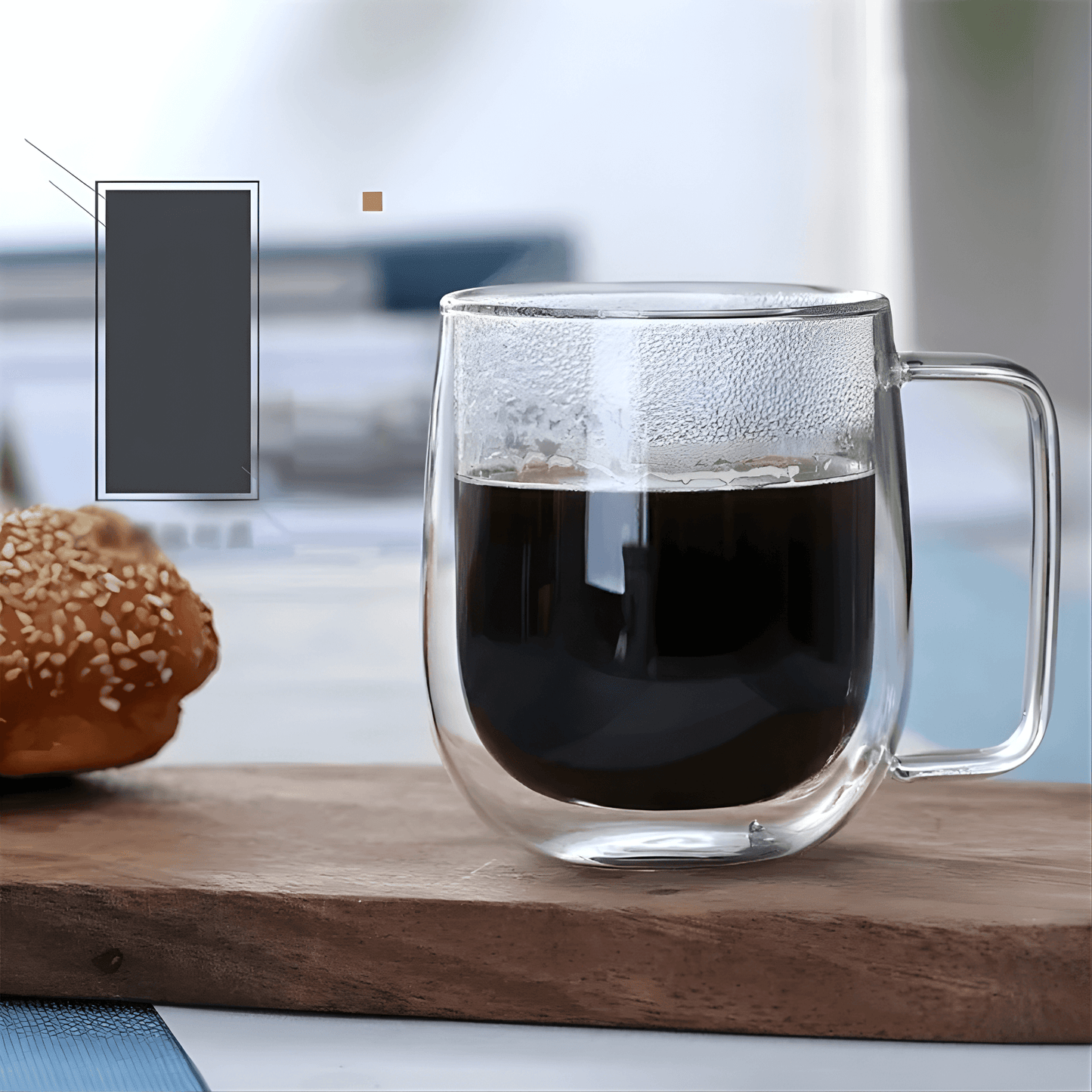 ANNIE – Dubbelväggig Värmetålig Glas Mugg i Borosilikatglas (150ml / 250ml)