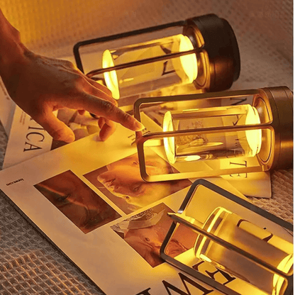 LARA – Kristall LED Bordslampa med Touchkontroll, Dimmer & Uppladdningsbart Batteri