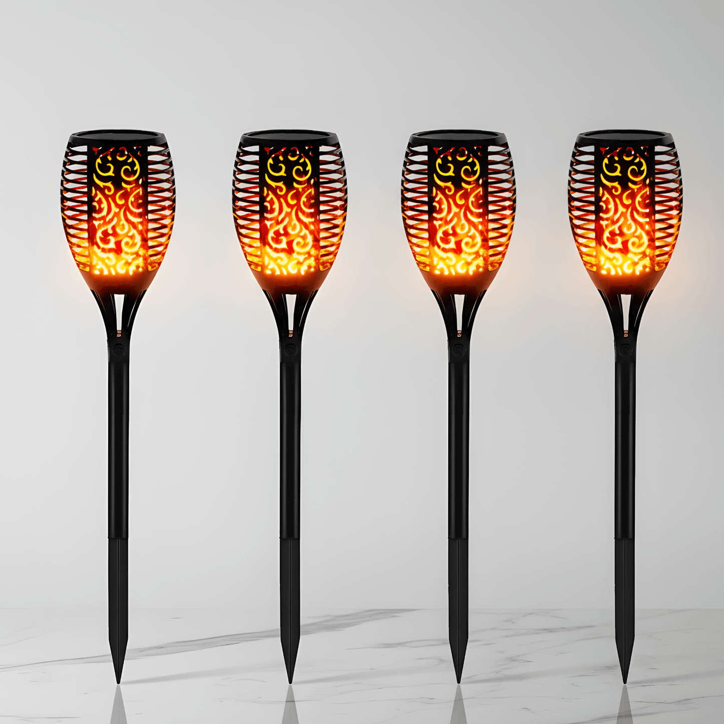 ELISABETH - Solcellsdriven LED-ficklampa för Utomhusbelysning