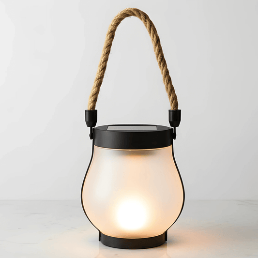 MARTHA – Solcellsflamma Lampa med USB-laddning, Hängande Trädgårdsdekoration & Värmande LED-belysning