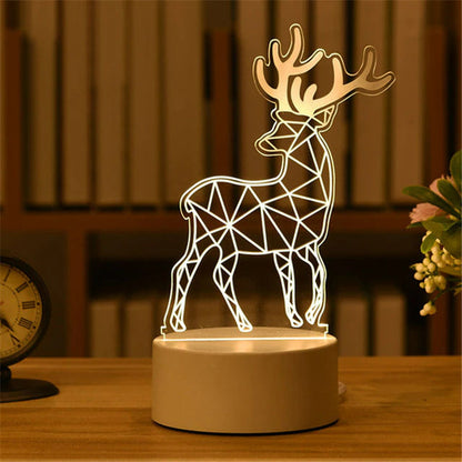 KNUT - 3D LED-ljusfigur med Touchkontroll för Rumsinredning