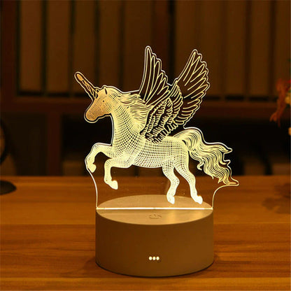 KNUT - 3D LED-ljusfigur med Touchkontroll för Rumsinredning