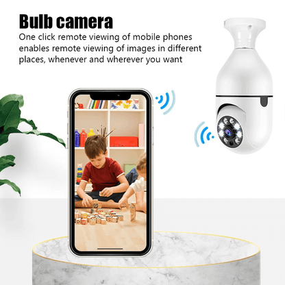 HUGO - 5G WiFi-övervakningskamera med Lampdesign och 360° Täckning