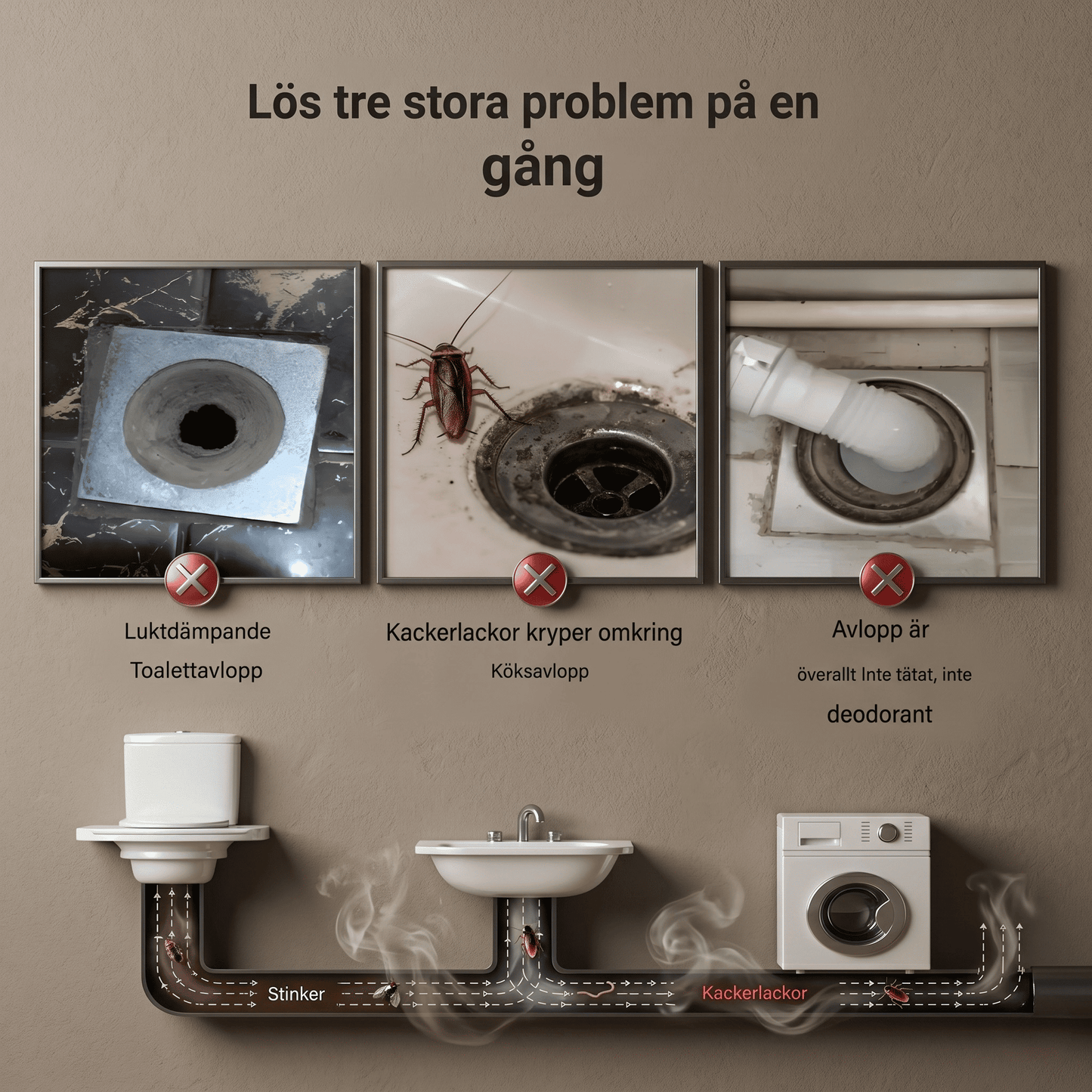 AIKA - Filtre à eaux usées avec désodorisation, insectifuge & Drainage rapide