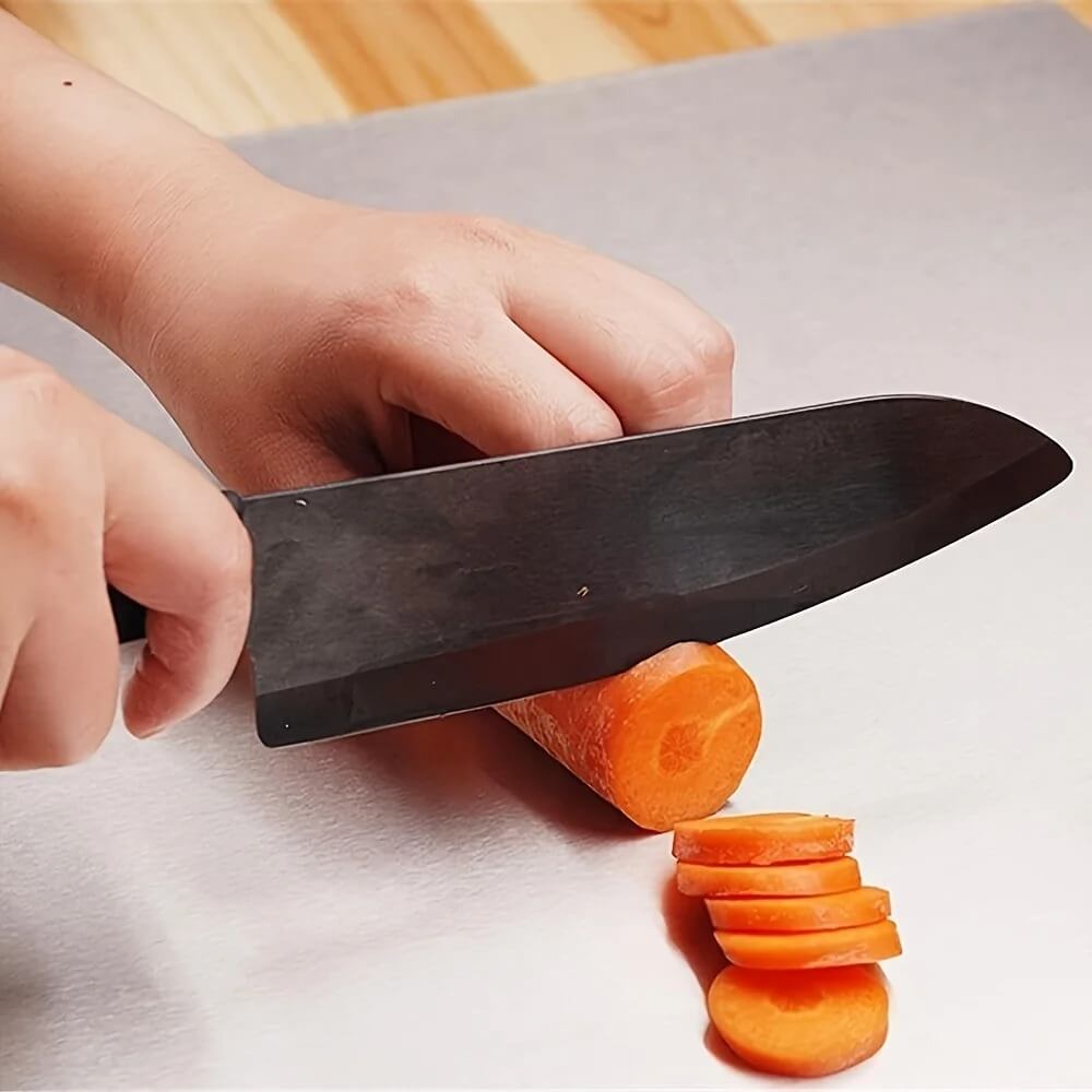 AKSEL – Planche à découper en acier inoxydable avec protection antidérapante, bord sécurisé et surface résistante pour la cuisine et la pâtisserie