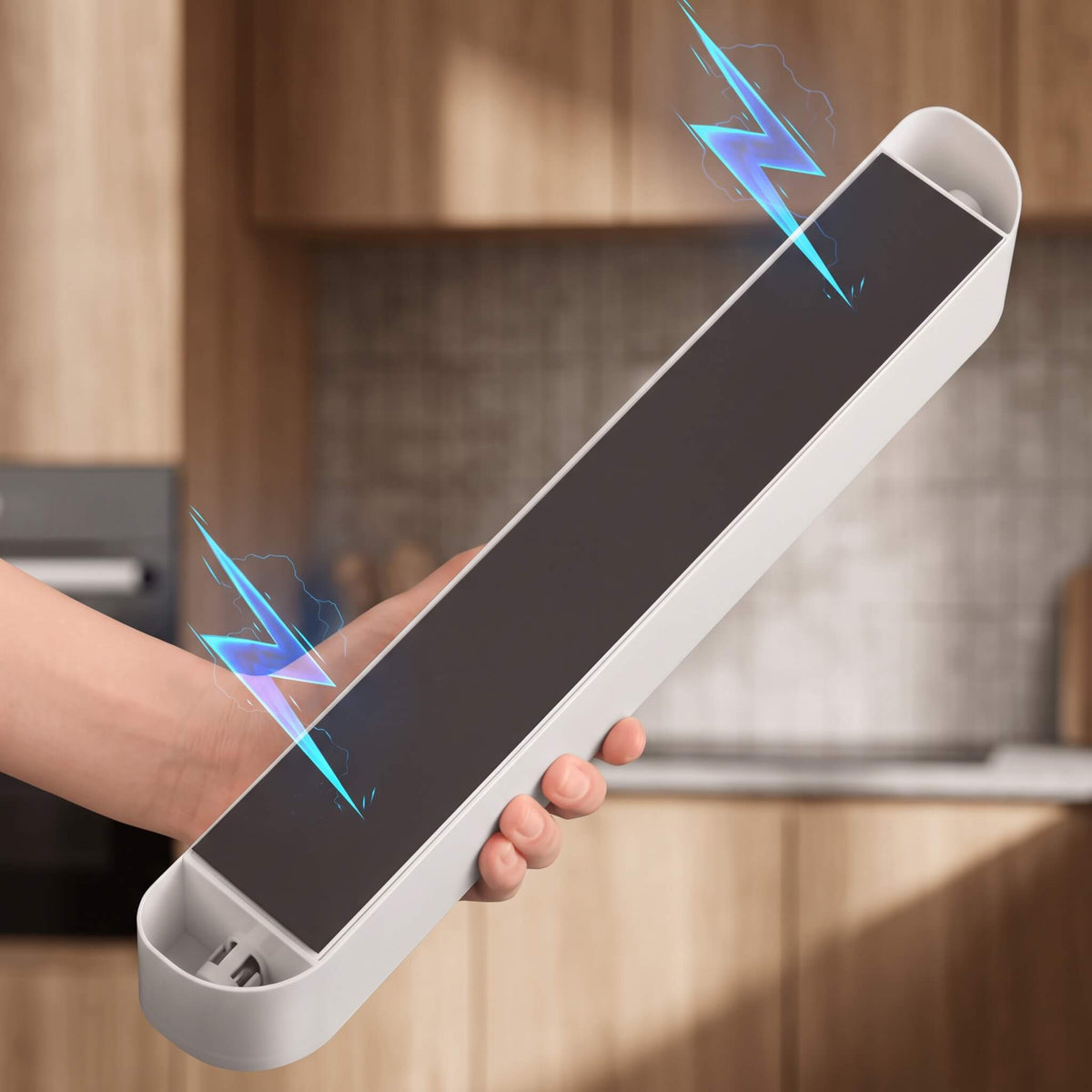 ALICE – Magnetischer Folienhalter mit Schneidevorrichtung für Frischhaltefolie, Backpapier und Alufolie – Verstellbar und einfach zu bedienen