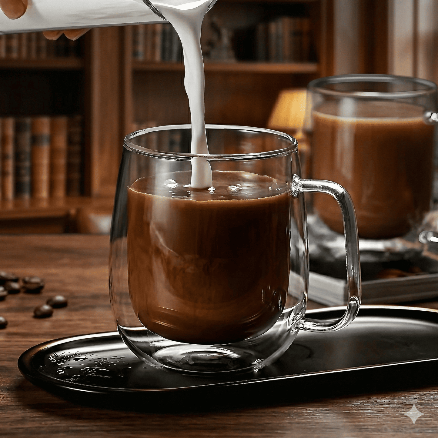 ANNIE – Mug en verre borosilicaté à double paroi résistant à la chaleur (150 ml / 250 ml)