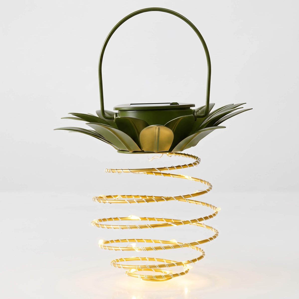 ASTRID - Pineapple-shaped Solar-powered Hanging Lamps with 600 mAh Battery for Outdoor Use
