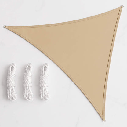 AXEL – Triangular Sun Sail with UV Protection – HDPE Shade Sail for Patio, Garden and Balcony