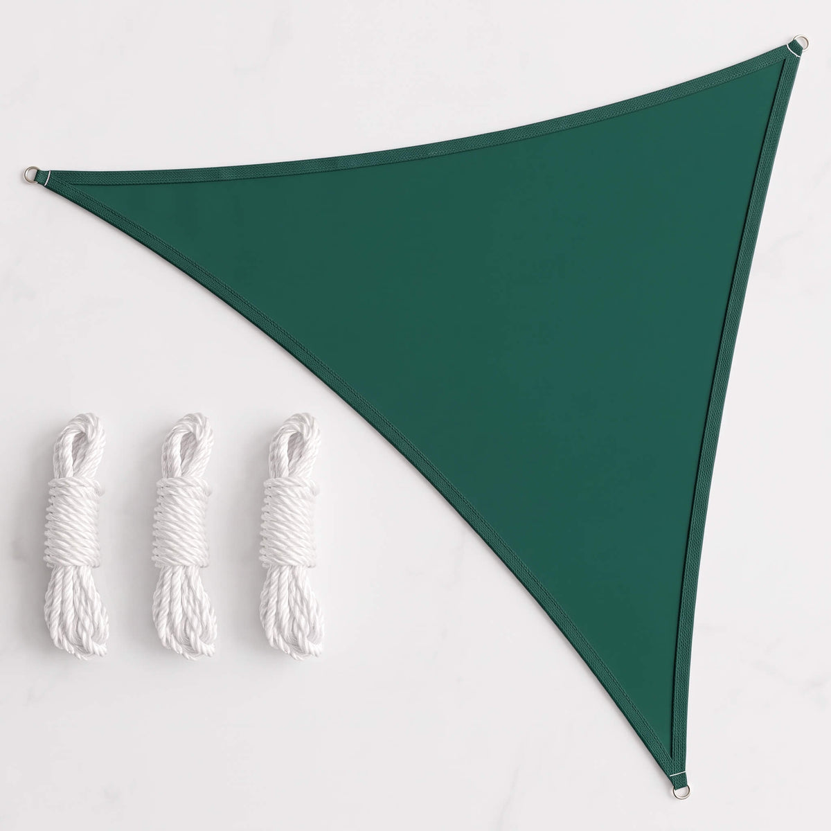 AXEL – Triangular Sun Sail with UV Protection – HDPE Shade Sail for Patio, Garden and Balcony