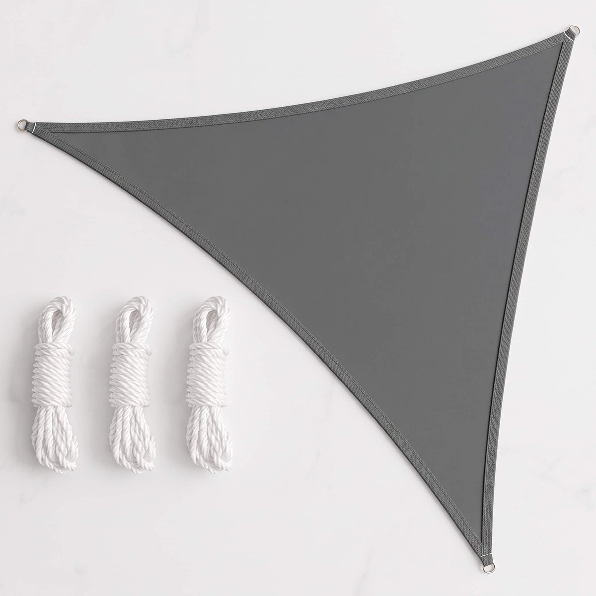 AXEL – Triangular Sun Sail with UV Protection – HDPE Shade Sail for Patio, Garden and Balcony
