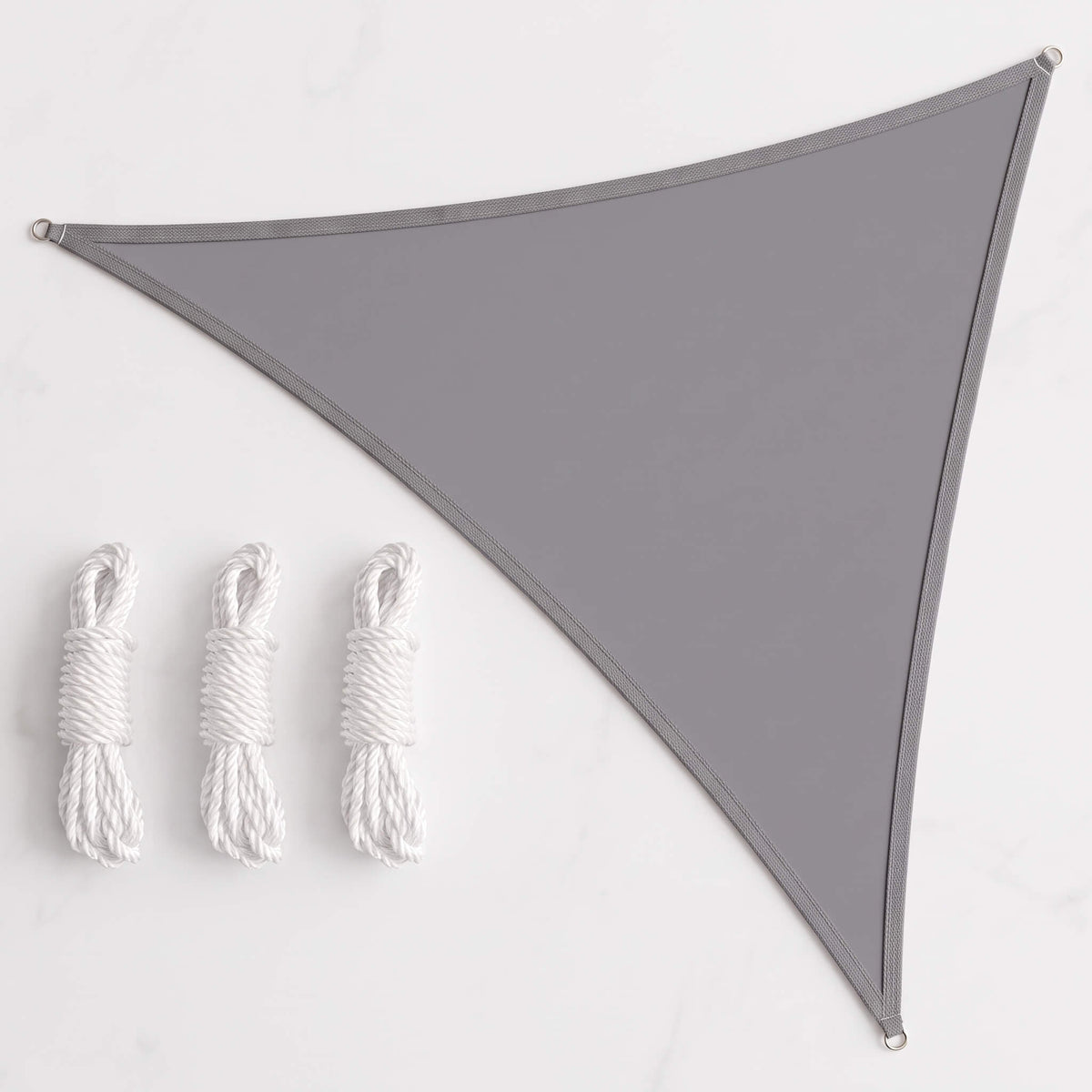 AXEL – Triangular Sun Sail with UV Protection – HDPE Shade Sail for Patio, Garden and Balcony
