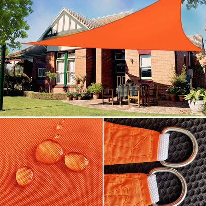 AXEL – Triangular Sun Sail with UV Protection – HDPE Shade Sail for Patio, Garden and Balcony