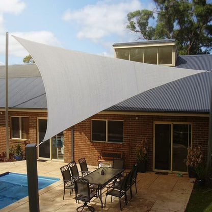 AXEL – Triangular Sun Sail with UV Protection – HDPE Shade Sail for Patio, Garden and Balcony