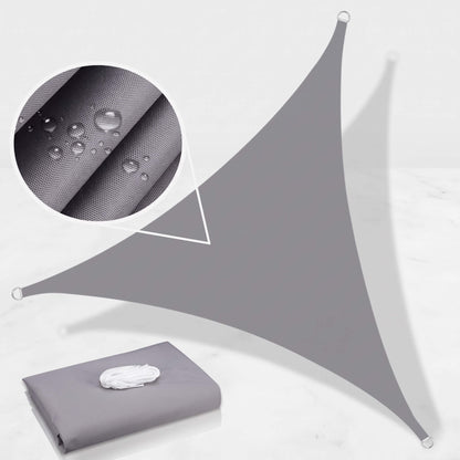 AXEL – Triangular Sun Sail with UV Protection – HDPE Shade Sail for Patio, Garden and Balcony