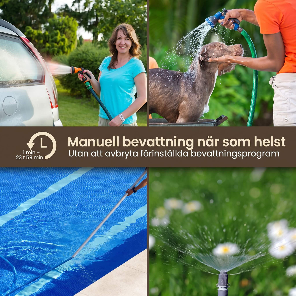 AquaSentry – Automatic Watering Timer with LCD and Smart Rain Delay | For Easier Outdoor Garden Care