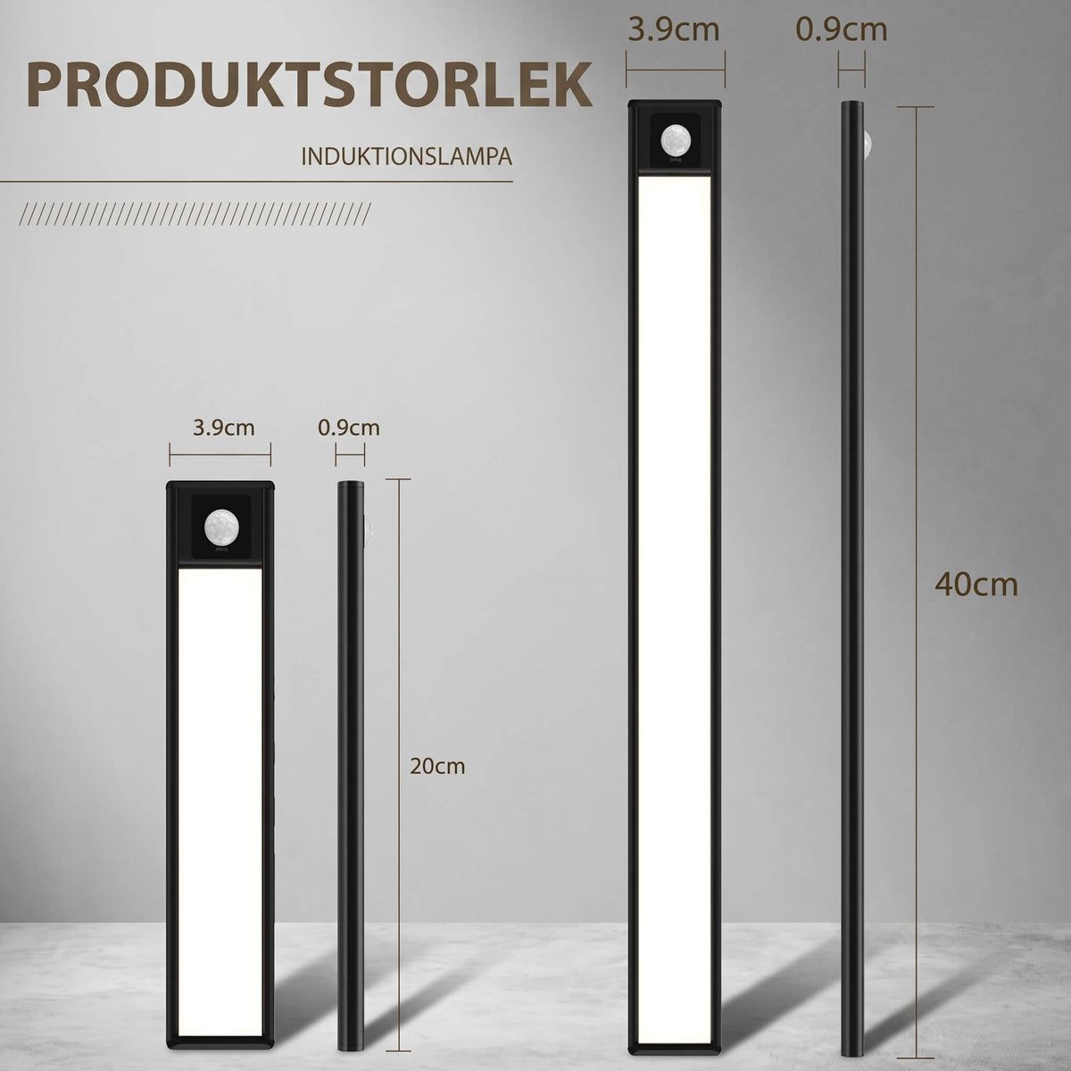 BENJAMIN – Aufladbare LED-Lampe mit Bewegungssensor und Magnetischer Montage – Kabellose Sensorbeleuchtung für Kleiderschrank, Treppe und Küche
