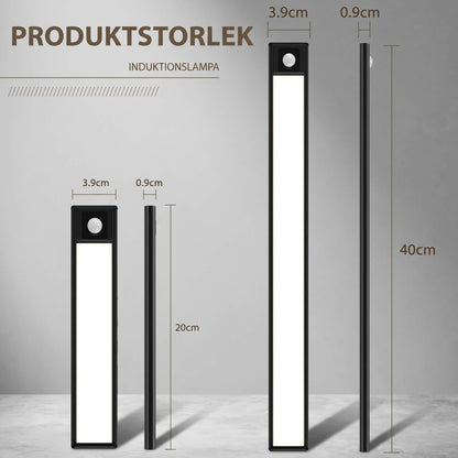 BENJAMIN – Aufladbare LED-Lampe mit Bewegungssensor und Magnetischer Montage – Kabellose Sensorbeleuchtung für Kleiderschrank, Treppe und Küche