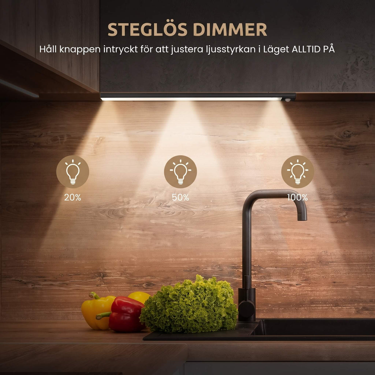 BENJAMIN – Aufladbare LED-Lampe mit Bewegungssensor und Magnetischer Montage – Kabellose Sensorbeleuchtung für Kleiderschrank, Treppe und Küche