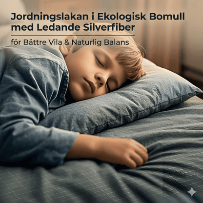 COLLIN – Jordingslaken i Økologisk Bomull med Ledende Sølvfiber for Bedre Hvile & Naturlig Balanse