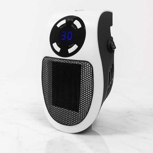 SAGA – Portabel Elektrisk Värmare med LED-display, Timer & Justerbar Temperatur
