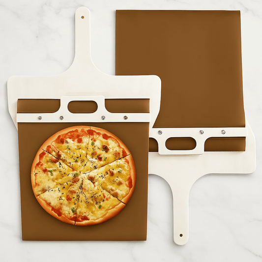 SlideBake – Träpizzaspade med Glidfunktion & Mångsidig Användning i Köket