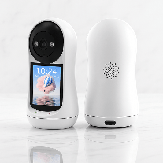 GuardEase – Trådløs Babyvakt & Sikkerhetskamera med 3MP, 360° Visning & Gråtidentifisering