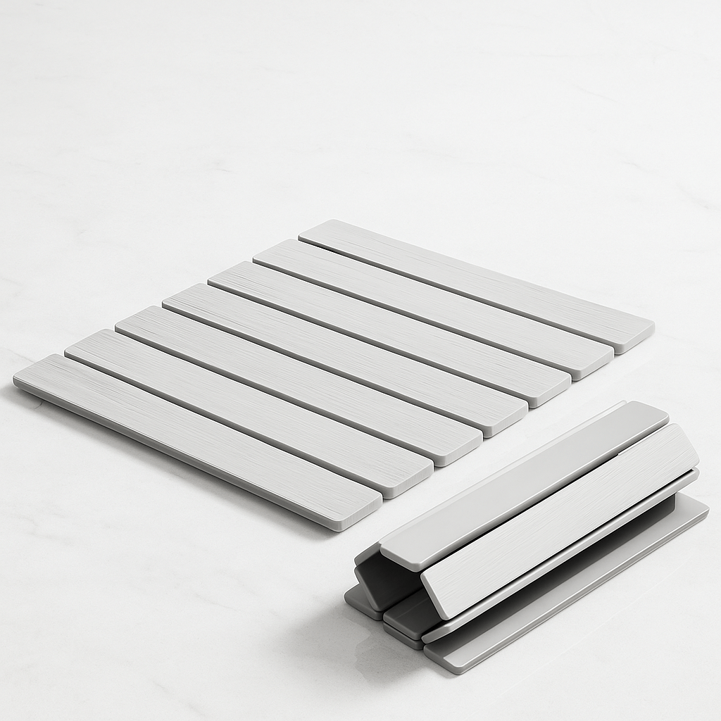 FREYA – Vikbar Sten-Torkmatta för Kök med Halkfri Bas & Absorberande Yta