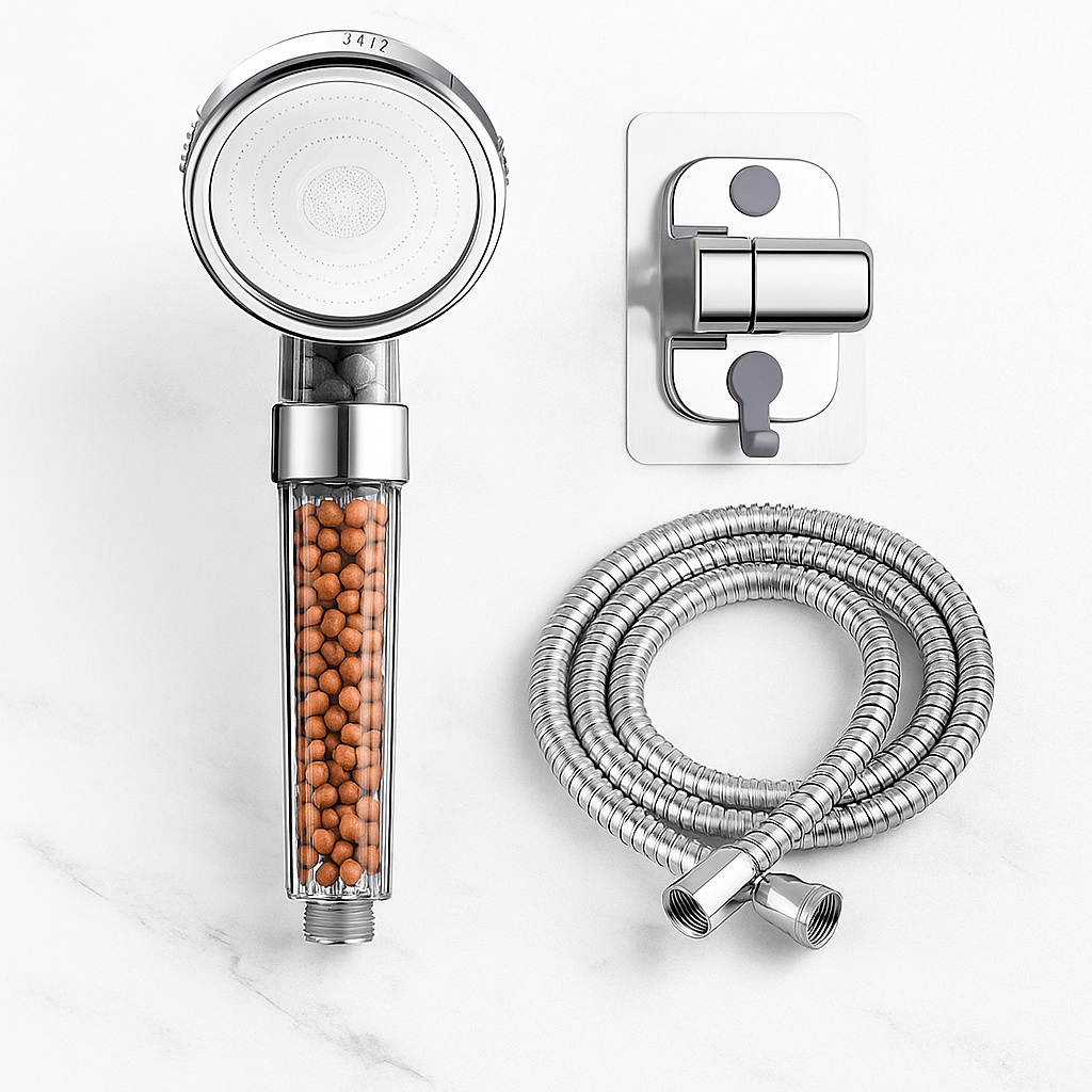 PureHaven – Handheld Shower with Double Filtration, High Water Pressure &amp; Water-Saving Design for the Bathroom