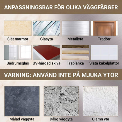 ClearHold – Självhäftande Transparenta Krokar med Stark 3M-Häftning för Vägg och Dörr i Hemmet