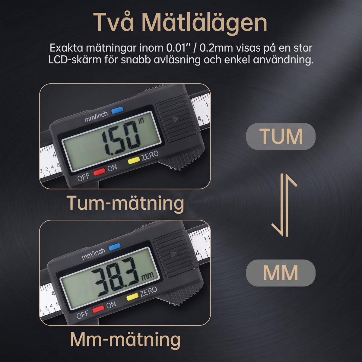 DAGMAR – Digital Calliper With LCD Screen – Electronic Measuring Tool for Precise Measurements to 0.1mm
